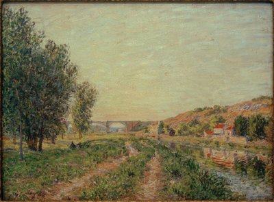 Landscape near Moret by Alfred Sisley